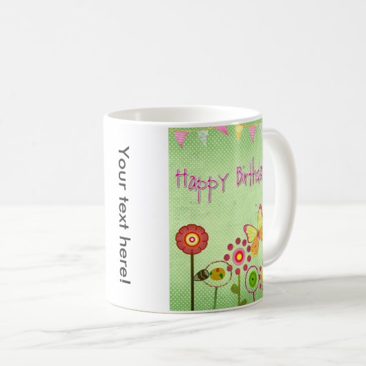 Happy Birthday Kaffeetasse (VorderseiteRechts)