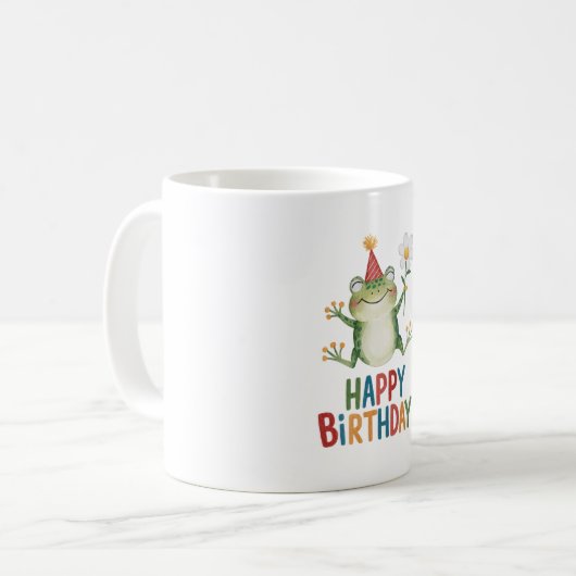 Happy Birthday Kaffeetasse (Vorderseite Links)