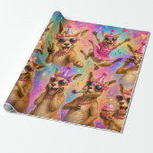 Happy Birthday Känguru-Geschenkverpackung Geschenkpapier (Ungerollt)
