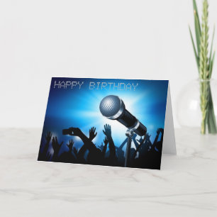 Happy Birthday Karaoke Style Card Karte