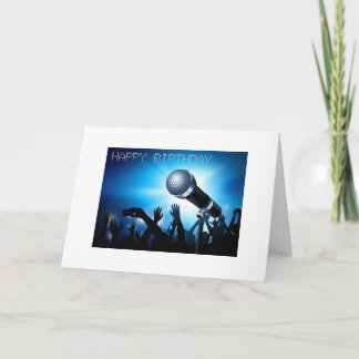 Happy Birthday - Karaoke Style Design Karte