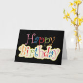 Happy Birthday Karte (Gelbe Blume)
