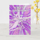 Happy Birthday Karte (Gelbe Blume)