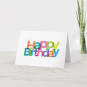 Happy Birthday Karte (Vorderseite)