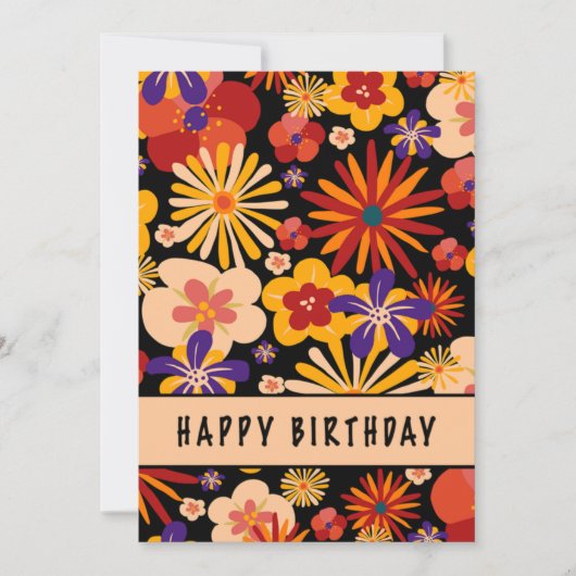 Happy Birthday Karte (Vorderseite)