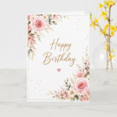 Happy Birthday Karte (Gelbe Blume)