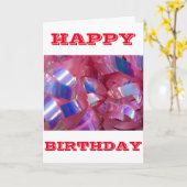 HAPPY BIRTHDAY KARTE (Gelbe Blume)