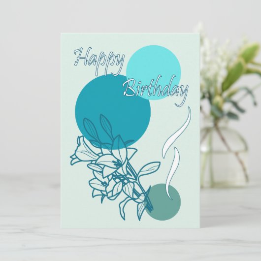 Happy Birthday Karte (Stehend Vorderseite)