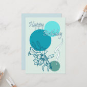 Happy Birthday Karte (Vorderseite/Rückseite Beispiel)