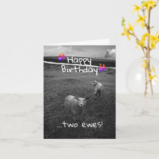 Happy Birthday Karte (Gelbe Blume)