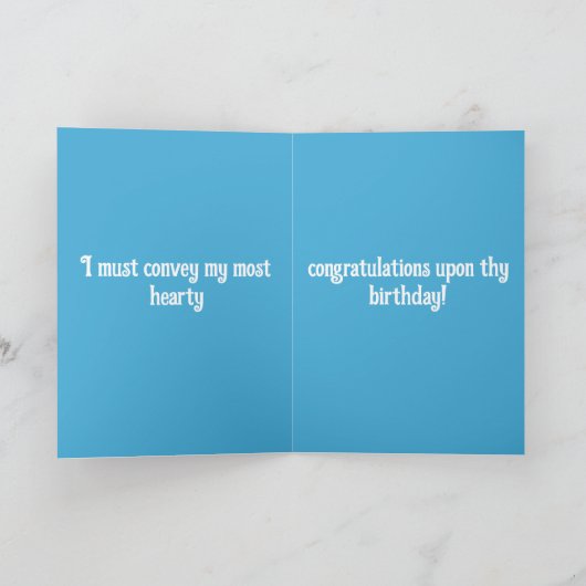 Happy Birthday Karte (Innenseite)