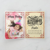 HAPPY Birthday Karte (Innenseite)