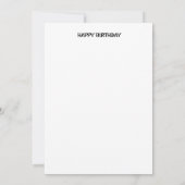 HAPPY BIRTHDAY KARTE (Rückseite)