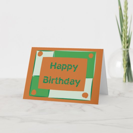 Happy Birthday Karte (Vorderseite)