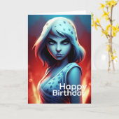 Happy Birthday Karte (Gelbe Blume)