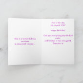 Happy Birthday Karte (Innenseite)