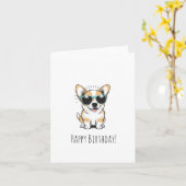 Happy Birthday Karte (Gelbe Blume)