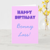 Happy Birthday Karte (Gelbe Blume)