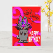 Happy Birthday Karte (Gelbe Blume)