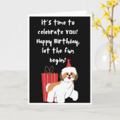 Happy Birthday Karte (Gelbe Blume)