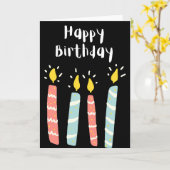 Happy Birthday Karte (Gelbe Blume)