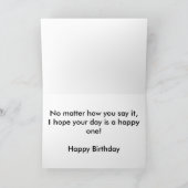 Happy Birthday Karte (Innenseite)