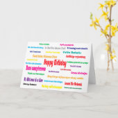 Happy Birthday Karte (Gelbe Blume)