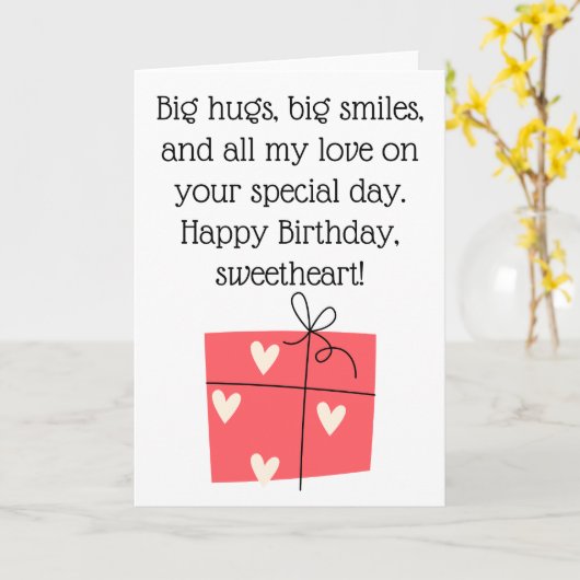 Happy Birthday Karte (Gelbe Blume)