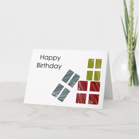 Happy Birthday Karte (Vorderseite)