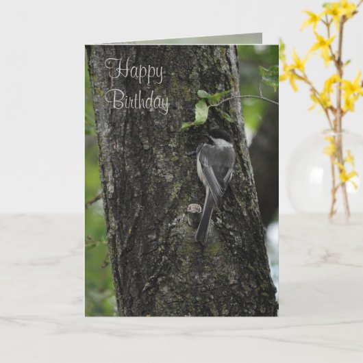 Happy Birthday Karte (Gelbe Blume)