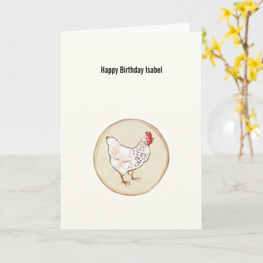 Happy Birthday Karte (Gelbe Blume)