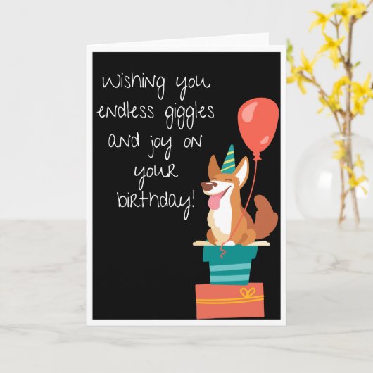 Happy Birthday Karte (Gelbe Blume)