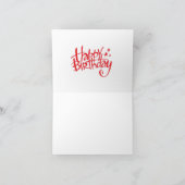 Happy Birthday Karte (Innenseite)