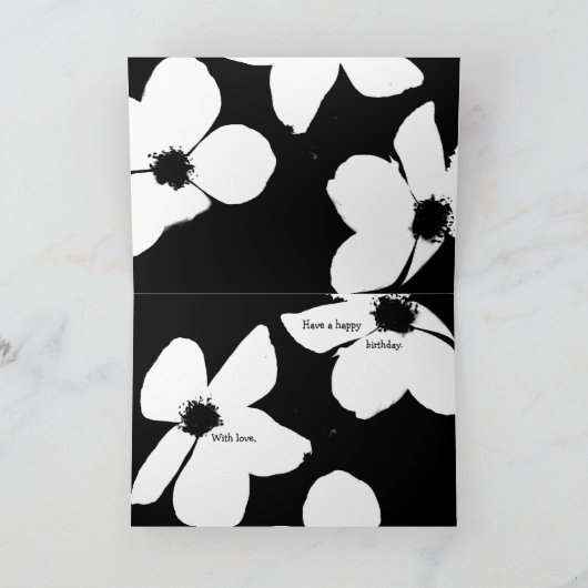 Happy Birthday Karte (Innenseite)