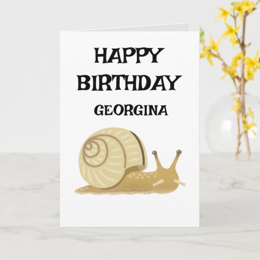 HAPPY BIRTHDAY KARTE (Gelbe Blume)