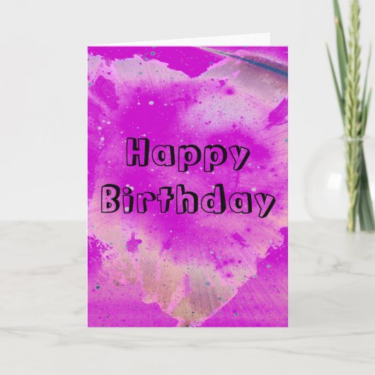 Happy Birthday Karte (Vorderseite)