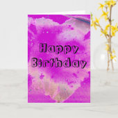 Happy Birthday Karte (Gelbe Blume)