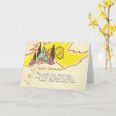 Happy Birthday Karte (Gelbe Blume)