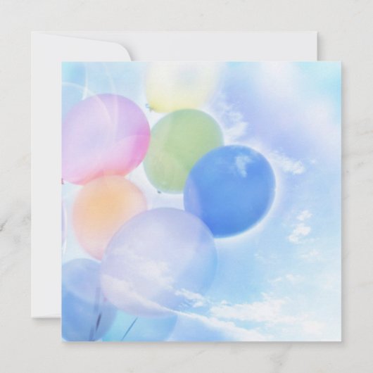 Happy Birthday Karte (Rückseite)