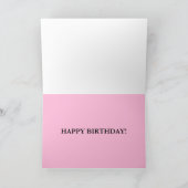 HAPPY BIRTHDAY KARTE (Innenseite)