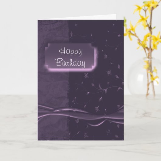 Happy Birthday Karte (Gelbe Blume)