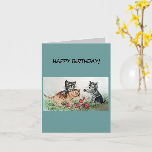 Happy Birthday Karte (Gelbe Blume)