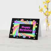 Happy Birthday Karte (Gelbe Blume)