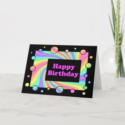 Happy Birthday Karte (Vorderseite)