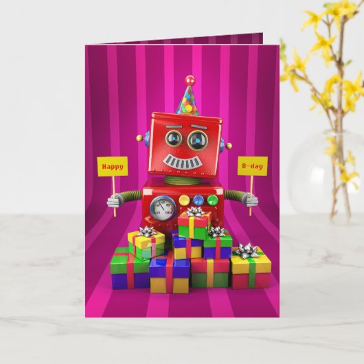 Happy Birthday Karte (Gelbe Blume)