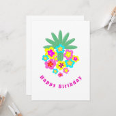 Happy Birthday Karte (Vorderseite/Rückseite Beispiel)