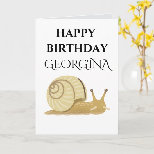 HAPPY BIRTHDAY KARTE (Gelbe Blume)