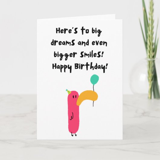 Happy Birthday Karte (Vorderseite)