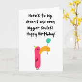 Happy Birthday Karte (Gelbe Blume)