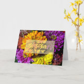 Happy Birthday Karte (Gelbe Blume)